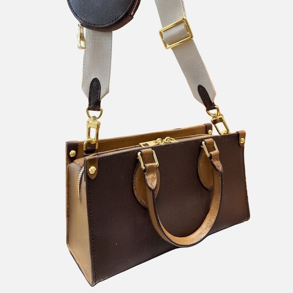 designer bag new east-west shape onthego tote with round coin purse with strap canvas handbag m46653
designer bag new east-west shape onthego tote with round coin purse with strap canvas handbag m46653