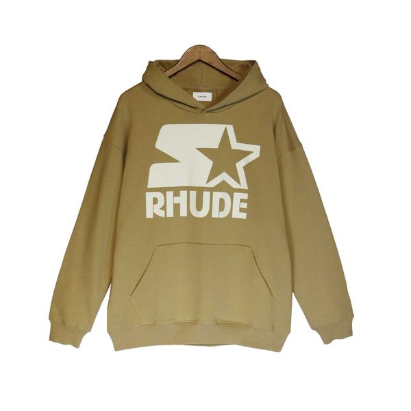 lhey men's hoodies sweatshirts rhude contrast color casual versatile loose fashion hooded pullover sweater, Black
lhey men's hoodies sweatshirts rhude contrast color casual versatile loose fashion hooded pullover sweater, Black