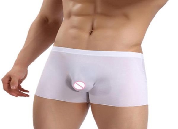 men ice silk shiny transparen boxer seamless smooth breathable u convex pouch boxer underwear gay wear low rise gstring f78795577, Black;white
men ice silk shiny transparen boxer seamless smooth breathable u convex pouch boxer underwear gay wear low rise gstring f78795577, Black;white