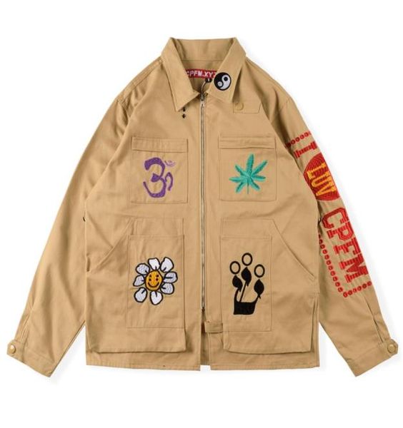 men khaki jackets high 1 qaulity embroidery hip hop coats men039s zipper jacket fashion casual outwear 1584221, Black;brown
men khaki jackets high 1 qaulity embroidery hip hop coats men039s zipper jacket fashion casual outwear 1584221, Black;brown