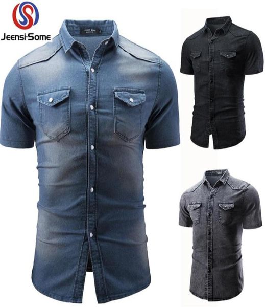 men short sleeve shirt jeans vintage mens clothing boutique wear casual shirt winter men clothes style retro slim fit big238d2000130, White;black
men short sleeve shirt jeans vintage mens clothing boutique wear casual shirt winter men clothes style retro slim fit big238d2000130, White;black