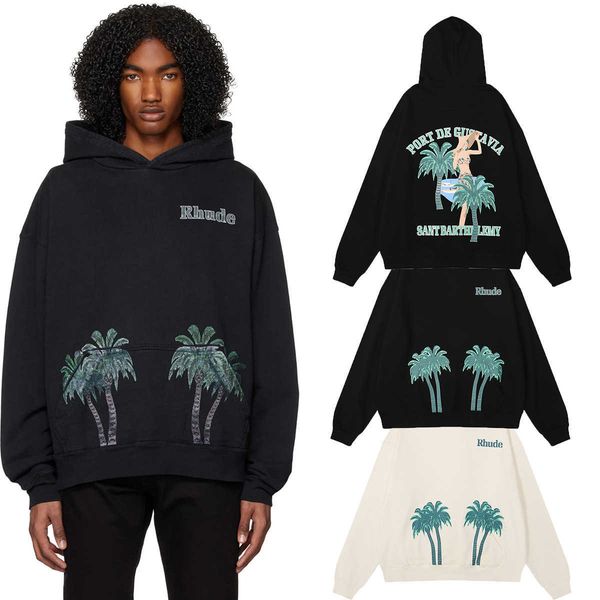 men's hoodies sweatshirts 2023 autumn/winter fashion rhude coconut beach print high weight pure cotton terry loose sweater for men and, Black
men's hoodies sweatshirts 2023 autumn/winter fashion rhude coconut beach print high weight pure cotton terry loose sweater for men and, Black