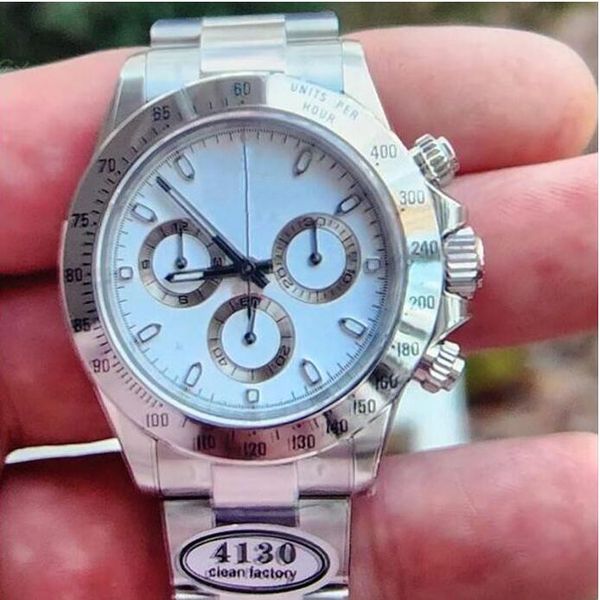 clean factory v11 deluxe luxury watch mens watches sapphire chronograph watches eta 4130 ceramic bezel 116500 model 904l case stainless stee, Slivery;brown
clean factory v11 deluxe luxury watch mens watches sapphire chronograph watches eta 4130 ceramic bezel 116500 model 904l case stainless stee, Slivery;brown