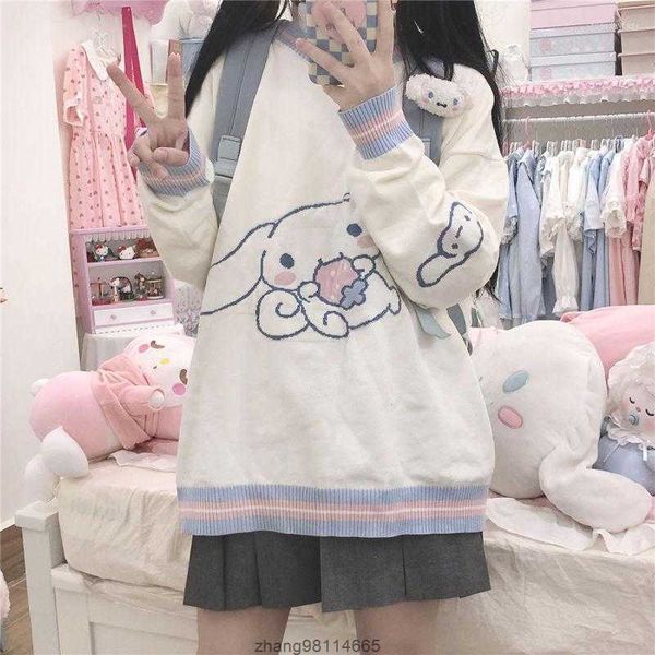 women's sweaters y2k japanese kawaii knitted sweater women cute pullover winter warm jumper girl preppy style cartoon white clothes, White;black
women's sweaters y2k japanese kawaii knitted sweater women cute pullover winter warm jumper girl preppy style cartoon white clothes, White;black