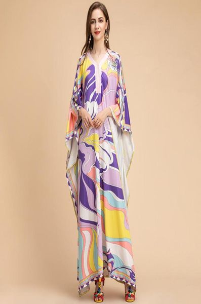 fashion runway loose maxi dress plus size women batwing sleeve multicolor printing knitting elastic long dress3066124, Black
fashion runway loose maxi dress plus size women batwing sleeve multicolor printing knitting elastic long dress3066124, Black
