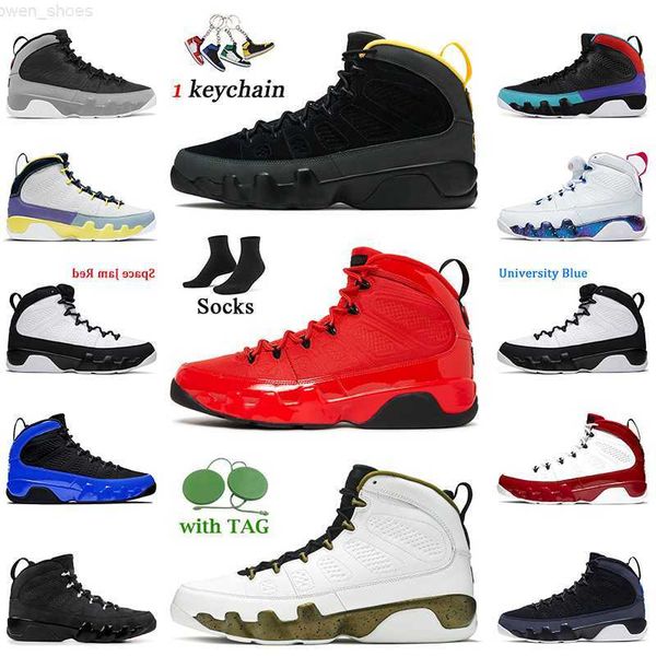 og high men 9 jumpman 9s particle grey basketball shoes with socks chile red university gold iridescent racer blue statue bred mens trainers, Black
og high men 9 jumpman 9s particle grey basketball shoes with socks chile red university gold iridescent racer blue statue bred mens trainers, Black