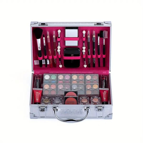 beautiful makeup kit eyeshadow palette lipstick blush lip gloss with brush high pigmented long lasting cosmetics set gift box ( 56 pcs)
beautiful makeup kit eyeshadow palette lipstick blush lip gloss with brush high pigmented long lasting cosmetics set gift box ( 56 pcs)