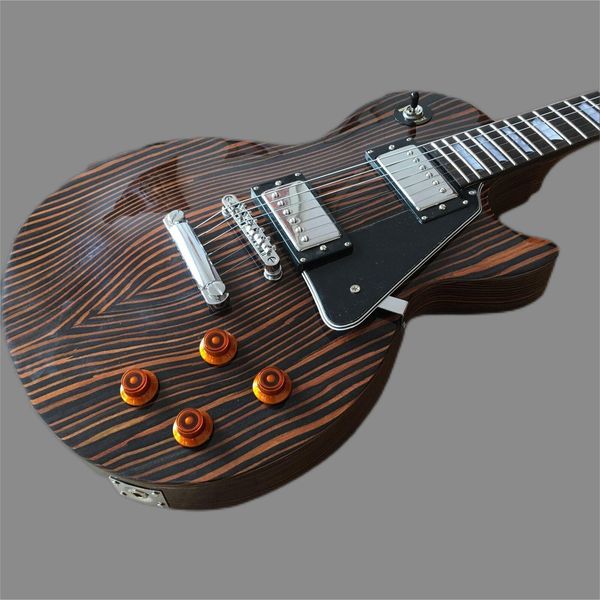 factory custom zebra-patterned electric guitar with good sound quality for 6 strings
factory custom zebra-patterned electric guitar with good sound quality for 6 strings