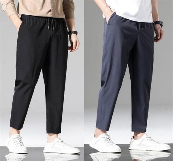 men039s pants ice silk men summer casual sweatpants comfort elastic waist skinny trouser stylemen039s5866943, Black
men039s pants ice silk men summer casual sweatpants comfort elastic waist skinny trouser stylemen039s5866943, Black