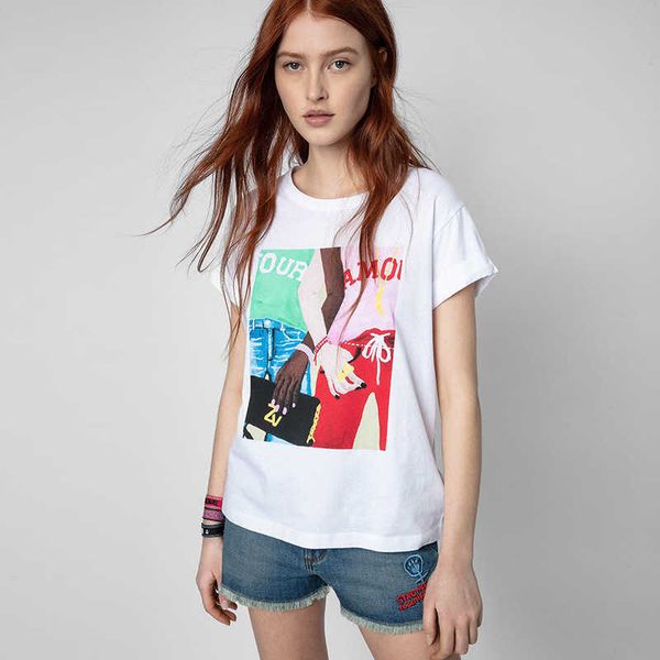 zadig voltaire designer t shirt letter 23ss casual summer new french little popular zv sisters hand in hand letter print women's cotton, White
zadig voltaire designer t shirt letter 23ss casual summer new french little popular zv sisters hand in hand letter print women's cotton, White