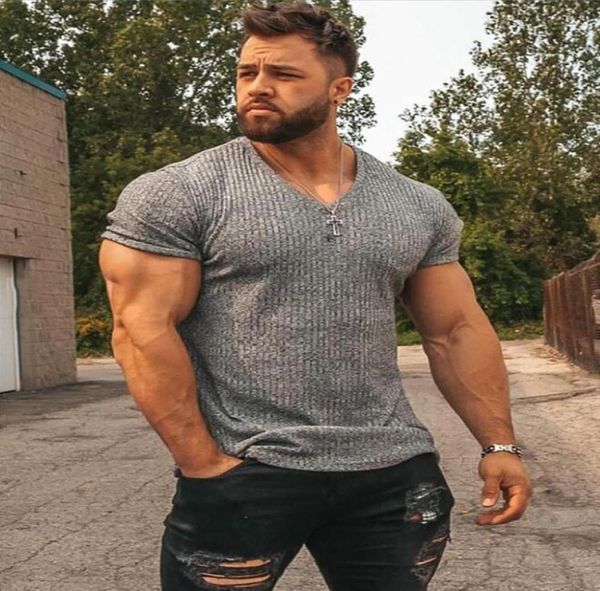 mens tshirts v neck short sleeve t shirt fitness slim fit sports strips tshirt male solid fashion tees summer knitted gym c6448298, White;black
mens tshirts v neck short sleeve t shirt fitness slim fit sports strips tshirt male solid fashion tees summer knitted gym c6448298, White;black