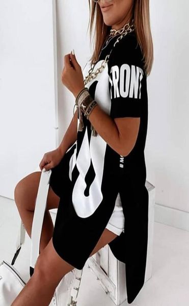 casual dresses women fashion loose fit midi dress female short letter print dip hem tshirt7028370, Black;gray
casual dresses women fashion loose fit midi dress female short letter print dip hem tshirt7028370, Black;gray