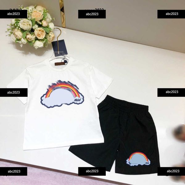 new kids tracksuits designer baby summer suits 2pcs rainbow cloud pattern printed t-shirt and elastic waist shorts #multiple product, White
new kids tracksuits designer baby summer suits 2pcs rainbow cloud pattern printed t-shirt and elastic waist shorts #multiple product, White