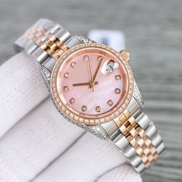 women watch nh05 automatic mechanical 31mm case with diamond watches montre de luxe, Slivery;brown
women watch nh05 automatic mechanical 31mm case with diamond watches montre de luxe, Slivery;brown