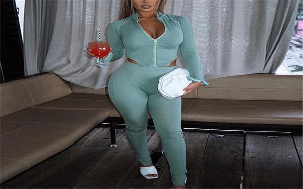 female solid skinny tracksuits zipper stand collar two piece set casual irregular long sleeves and pants8124645, Gray
female solid skinny tracksuits zipper stand collar two piece set casual irregular long sleeves and pants8124645, Gray