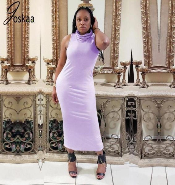 joskaa mask sleeveless maxi dresses for women clothing summer 2020 new club bodycon long dress vestido de mujer1349085, Black;gray