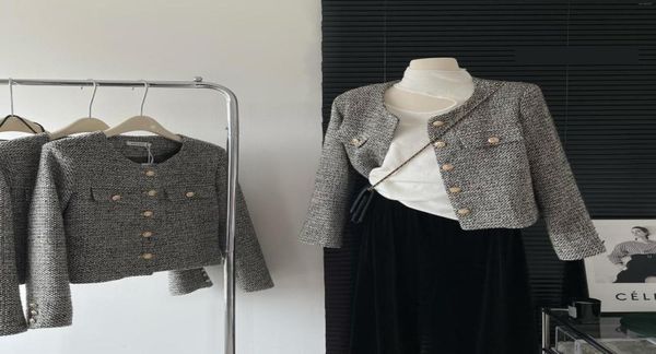 women039s jackets elegant woolen o neck long sleeve jacket for women autumn winter vintage single breasted outwear lady high st7253008, Black;brown
women039s jackets elegant woolen o neck long sleeve jacket for women autumn winter vintage single breasted outwear lady high st7253008, Black;brown
