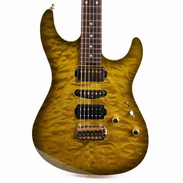 e s p custom shop limited edition snapper ivy green quilt electric guitar as same of the pictures
e s p custom shop limited edition snapper ivy green quilt electric guitar as same of the pictures