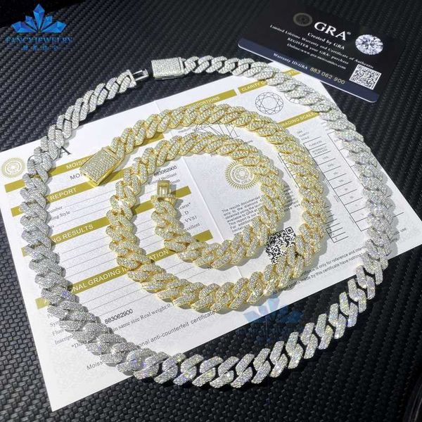 factory wholesale drop shipping vvs moissanite diamond 925 cuban link chain 10mm 12mm 14mm 18mm hip hop necklace men jewelry, Silver
factory wholesale drop shipping vvs moissanite diamond 925 cuban link chain 10mm 12mm 14mm 18mm hip hop necklace men jewelry, Silver