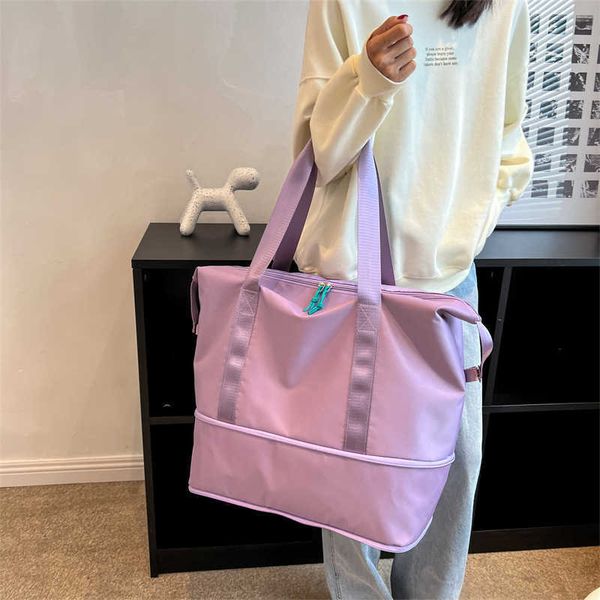 new travel bag hand bag korean version outdoor travel short trip luggage bag dry and wet separation fitness bag female
new travel bag hand bag korean version outdoor travel short trip luggage bag dry and wet separation fitness bag female