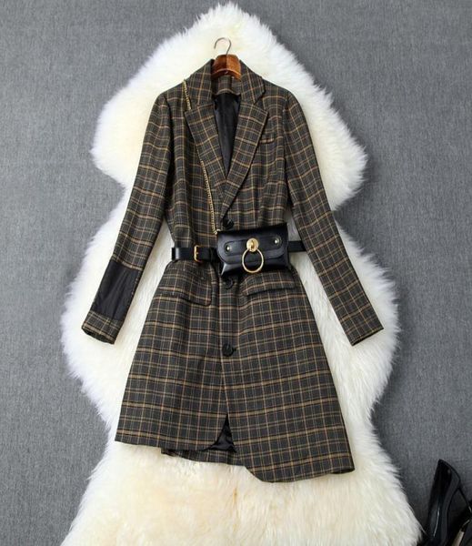 2019 fall autumn long sleeve notchedlapel glamorous plaid print belted asymmetry singlebreasted fashion blazers outwear coats o05706066, White;black
2019 fall autumn long sleeve notchedlapel glamorous plaid print belted asymmetry singlebreasted fashion blazers outwear coats o05706066, White;black