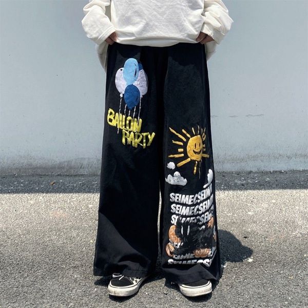 women's jeans deeptown y2k baddies streetwear jean graffiti hippie gothic punk denim pants grunge graphic baggy korean fashion trousers, Blue
women's jeans deeptown y2k baddies streetwear jean graffiti hippie gothic punk denim pants grunge graphic baggy korean fashion trousers, Blue