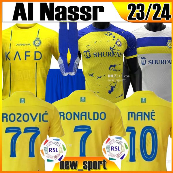 23 24 al nassr fc soccer jerseys mane ronaldo al-nassr fc 2023 2024 home fofana brozovic away cr7 gonzalo martinez talisca ghislain vincent, Black;yellow
23 24 al nassr fc soccer jerseys mane ronaldo al-nassr fc 2023 2024 home fofana brozovic away cr7 gonzalo martinez talisca ghislain vincent, Black;yellow