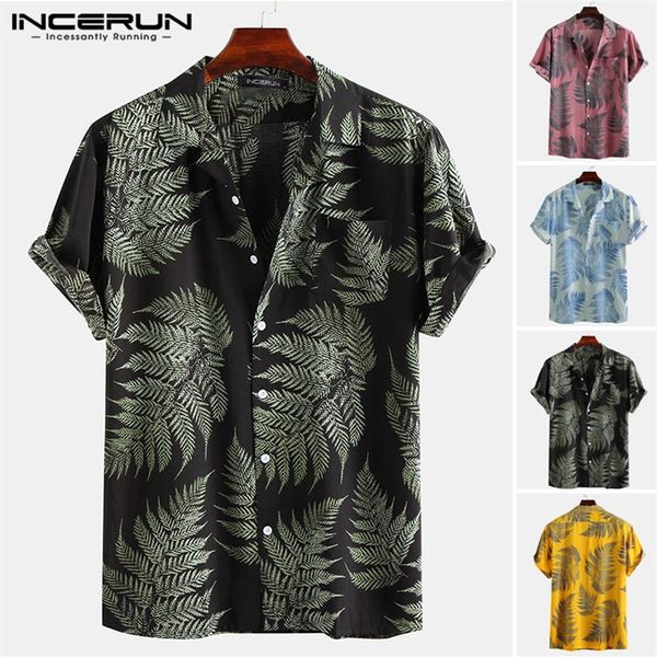 men's casual shirts incerun fashion printed hawaiian shirt men short sleeve 2021 lapel beach tropical streetwear holiday butt268b, White;black
men's casual shirts incerun fashion printed hawaiian shirt men short sleeve 2021 lapel beach tropical streetwear holiday butt268b, White;black