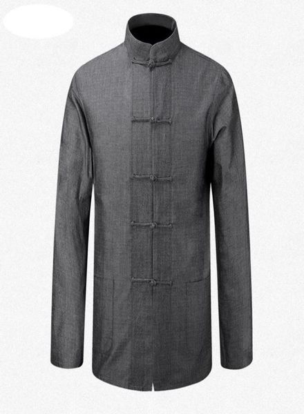new male cotton shirt jackets traditional chinese men coat clothing kung fu tai chi uniform autumn spring long sleeve jacket for m3553389, Black;brown
new male cotton shirt jackets traditional chinese men coat clothing kung fu tai chi uniform autumn spring long sleeve jacket for m3553389, Black;brown