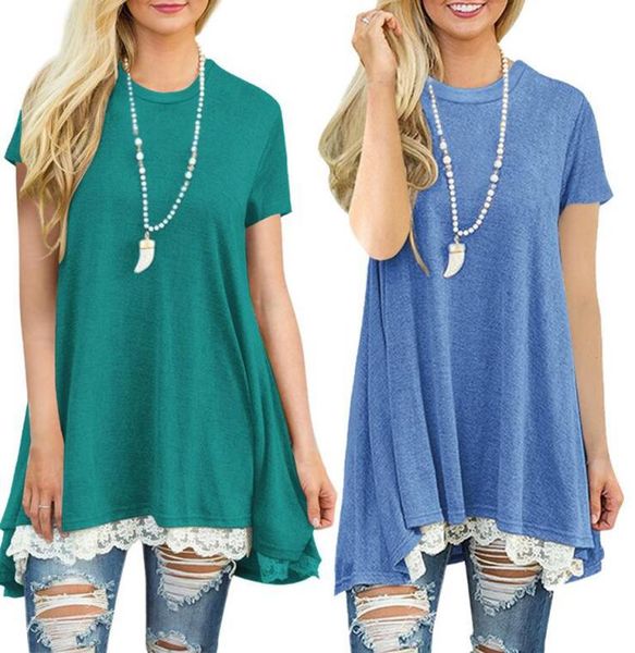 fashionpatchwork lace loose long t shirt basic women tee shirt femme casual short sleeve tshirt female cotton maternity 9234074, White
fashionpatchwork lace loose long t shirt basic women tee shirt femme casual short sleeve tshirt female cotton maternity 9234074, White