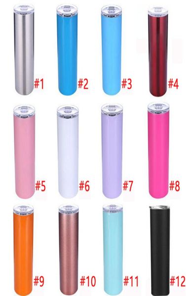 new 20oz stainless steel skinny tumbler vacuum insulated straight cup beer coffee mugs with lid and straw8257662
new 20oz stainless steel skinny tumbler vacuum insulated straight cup beer coffee mugs with lid and straw8257662