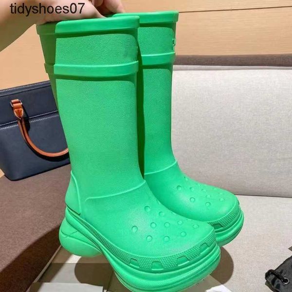paris 2023 new round head thick sole elevated hole balenciga rain boots waterproof and non slip sleeve knight boots long boots female, Black
paris 2023 new round head thick sole elevated hole balenciga rain boots waterproof and non slip sleeve knight boots long boots female, Black