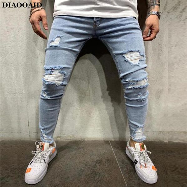 2019 new jeans men spring menclothes denim pants male distressed slim fit casual trousers stretch ripped jeans203h, Blue
2019 new jeans men spring menclothes denim pants male distressed slim fit casual trousers stretch ripped jeans203h, Blue