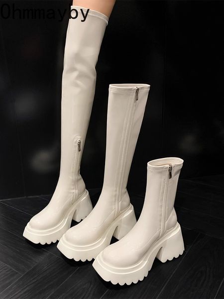 boots winter punk boot high heels fashion zippers thick bottom platform botas ladies patent leather gothic short 230818, Black
boots winter punk boot high heels fashion zippers thick bottom platform botas ladies patent leather gothic short 230818, Black