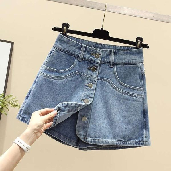 anti exposure design skirts niche high waist irregular denim shorts womens slim versatile half length pants skirt, Black
anti exposure design skirts niche high waist irregular denim shorts womens slim versatile half length pants skirt, Black