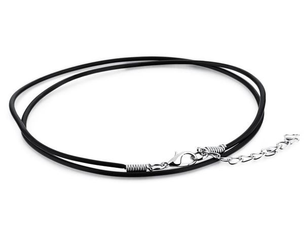 who mens women black leather cord necklace rope chain with stainless steel extend chain adjustable3181882, Silver
who mens women black leather cord necklace rope chain with stainless steel extend chain adjustable3181882, Silver
