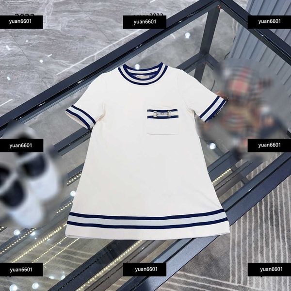 luxury baby dress metal logo decoration girl short sleeved dress fashion stripe design skirt new product, Red;yellow
luxury baby dress metal logo decoration girl short sleeved dress fashion stripe design skirt new product, Red;yellow