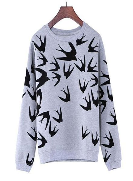 fashion women spring autumn swallow printing long sleeve sweatshirt pullover hoodies8146907, Black
fashion women spring autumn swallow printing long sleeve sweatshirt pullover hoodies8146907, Black