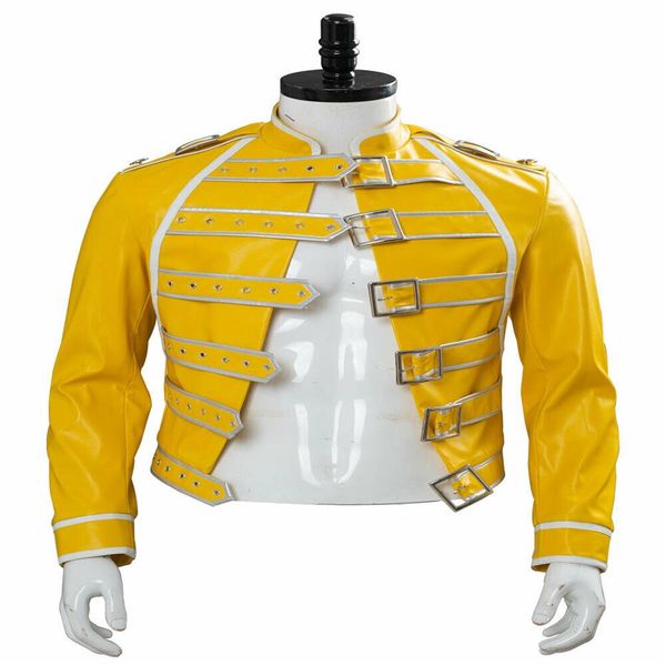 queen lead vocals freddie mercury cosplay wembley on stage costume jacket300u, Black
queen lead vocals freddie mercury cosplay wembley on stage costume jacket300u, Black