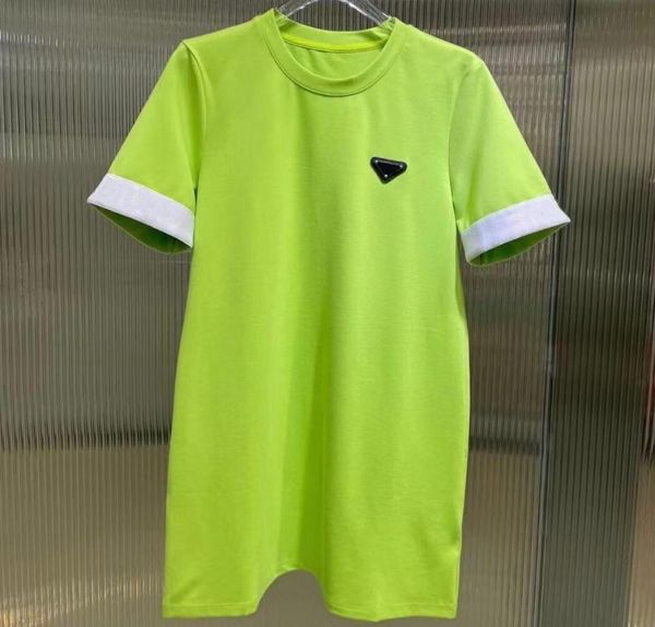 2022 summer luxury designer triangle label casual women039s tshirt dress fashion round neck short sleeve elegant dress7727736, Black;gray
2022 summer luxury designer triangle label casual women039s tshirt dress fashion round neck short sleeve elegant dress7727736, Black;gray