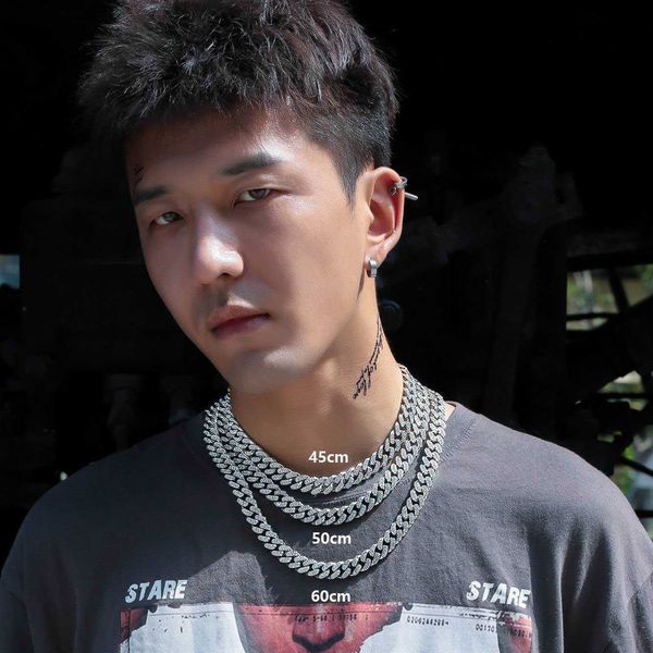 designer cuban necklace full diamond zirconia necklace hip hop hiphop ins rap street hairy student jewelry, Silver
designer cuban necklace full diamond zirconia necklace hip hop hiphop ins rap street hairy student jewelry, Silver
