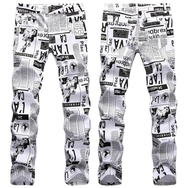 mens street fashion prints jeans slimfit stretch denim pants newspaper painting party jeans cool casual jean2188443, Blue
mens street fashion prints jeans slimfit stretch denim pants newspaper painting party jeans cool casual jean2188443, Blue