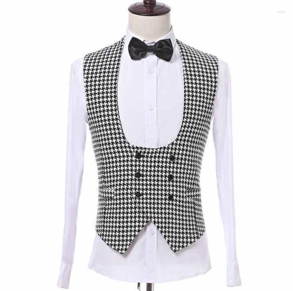 men039s vests houndstooth men vest with double breasted one piece casual waistcoat fashion coat wedding tuxedo arrival9094893, Black;white
men039s vests houndstooth men vest with double breasted one piece casual waistcoat fashion coat wedding tuxedo arrival9094893, Black;white