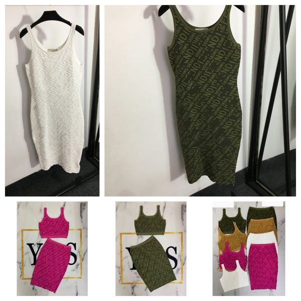 designer dress women summer luxury fashion letter knitted three-dimensional relief dress fashion two-piece dress women's casual suspend, Black;gray
designer dress women summer luxury fashion letter knitted three-dimensional relief dress fashion two-piece dress women's casual suspend, Black;gray