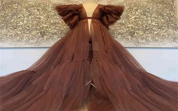 bridal maternity robes ruffled short sleeve floor length long tulle sheer party dress for po shoot custom made 2107196802836, White;black
bridal maternity robes ruffled short sleeve floor length long tulle sheer party dress for po shoot custom made 2107196802836, White;black
