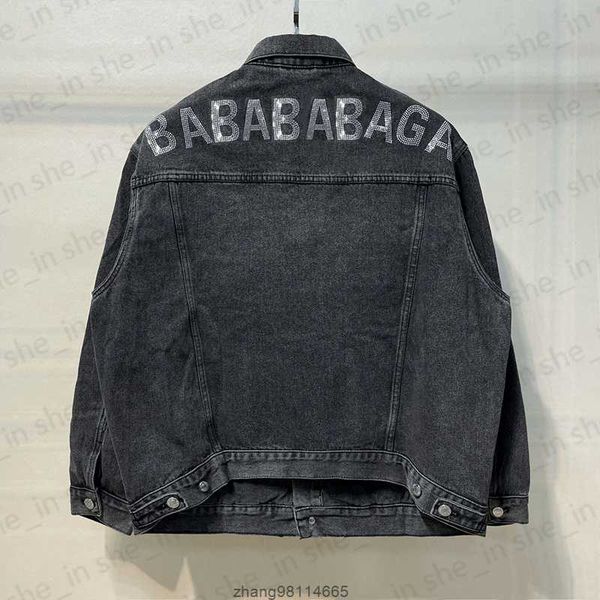designer mens denim jacket woman casual loose jackets classic wash rhinestone outerwear autumn sun protection coat 23fw, Black;brown
designer mens denim jacket woman casual loose jackets classic wash rhinestone outerwear autumn sun protection coat 23fw, Black;brown