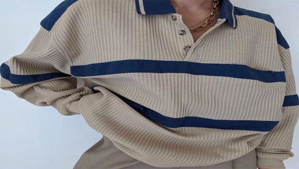 retro sweater beige knitted polo shirt striped sweater fashion loose pullover womens winter sweaters aesthetic sweater g10081222188, White;black
retro sweater beige knitted polo shirt striped sweater fashion loose pullover womens winter sweaters aesthetic sweater g10081222188, White;black