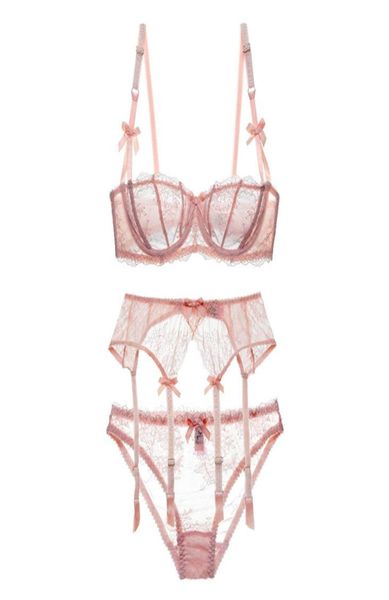 women 12 cup embroidery lingerie set white bra set 3 piece brapantiesgarter lace brassiere transparent underwear set3053500, Red;black
women 12 cup embroidery lingerie set white bra set 3 piece brapantiesgarter lace brassiere transparent underwear set3053500, Red;black