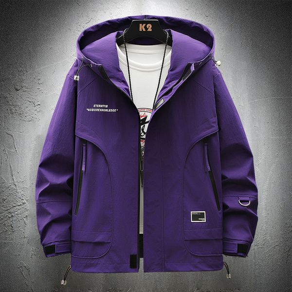men s jackets purple men hooded windbreaker jacket streetwear lightweight autumn casual coats thin outdoor clothes for mans 230821, Black;brown
men s jackets purple men hooded windbreaker jacket streetwear lightweight autumn casual coats thin outdoor clothes for mans 230821, Black;brown