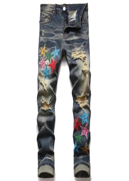 america mens jeans hole star embroidered trend elastic slim men039s pant hip hop jean men motorcycle pants graphic jean1281948, Blue
america mens jeans hole star embroidered trend elastic slim men039s pant hip hop jean men motorcycle pants graphic jean1281948, Blue
